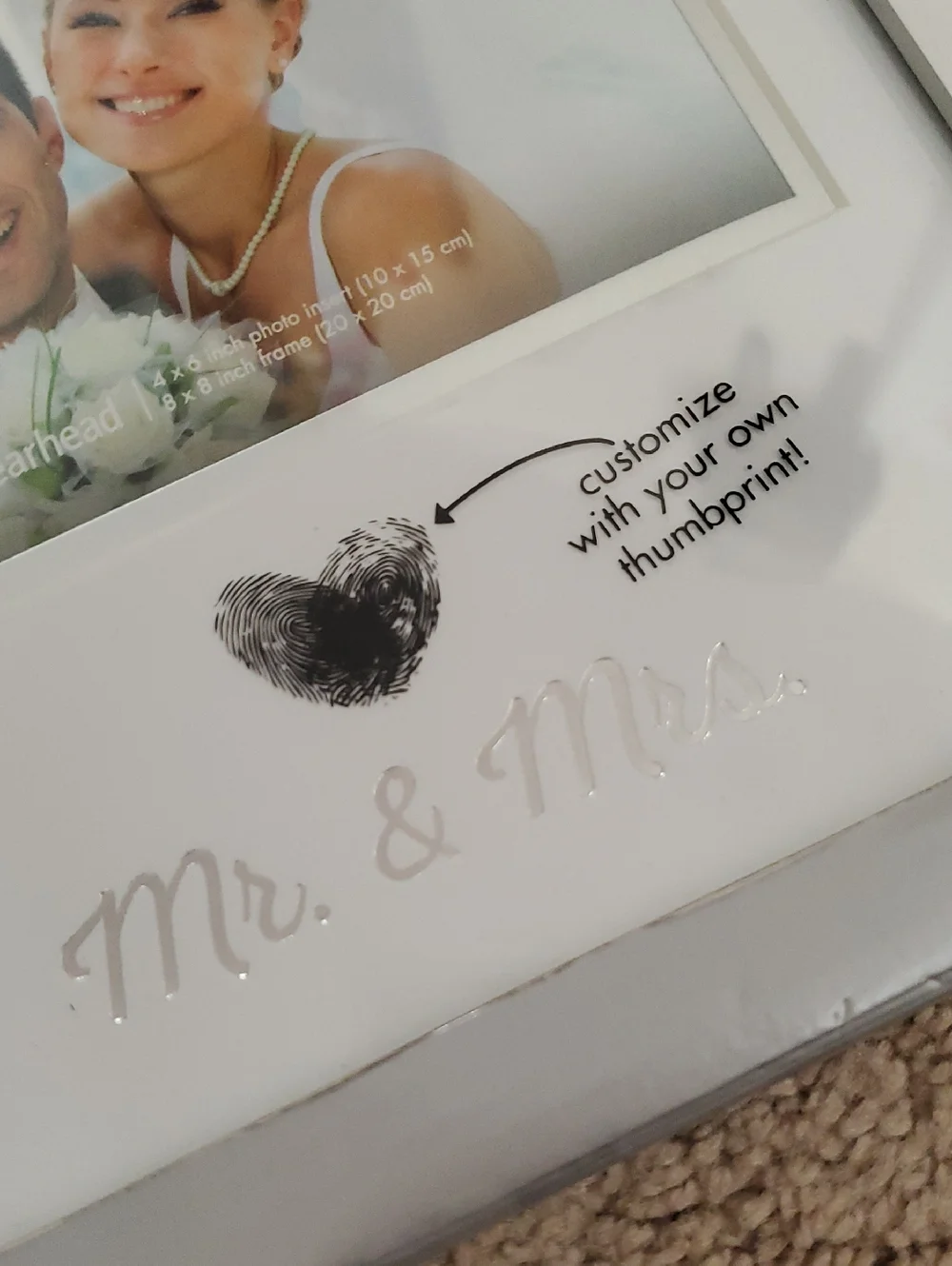 Wedding Thumbprint Frame